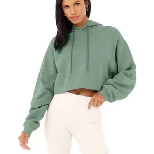 ALO Yoga Bae Hoodie Soft Seagrass Sweatshirt